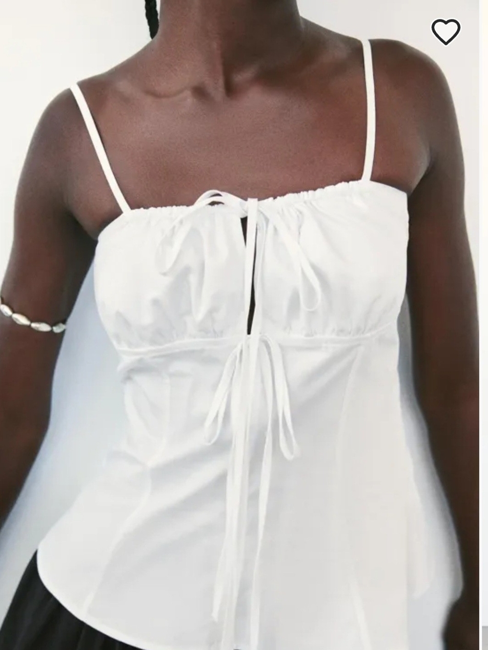 Zara 🤍 Gabardine Top with Ties – Size XXL (NWT) 🤍 - Picture 5 of 7